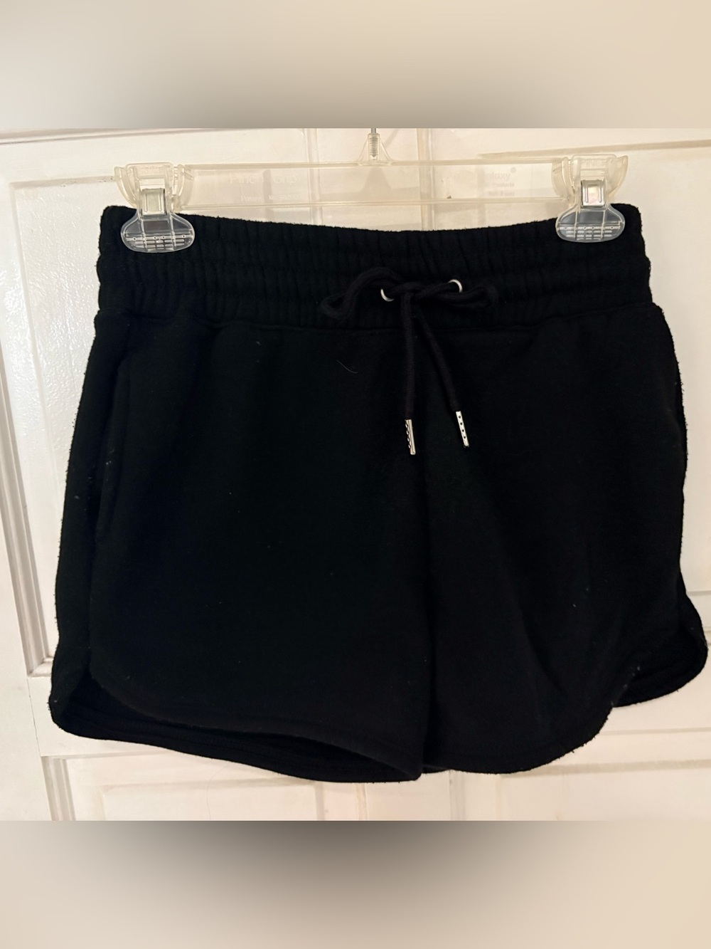 Together Black Elastic Waist Athletic Shorts with Drawstring